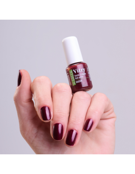 Vitry Be Green Esmalte de Uñas Raisin para Uñas Brillantes con Fórmula Vegana