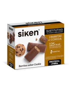 Siken Sustitutivo Barritas Cookies 8 unidades