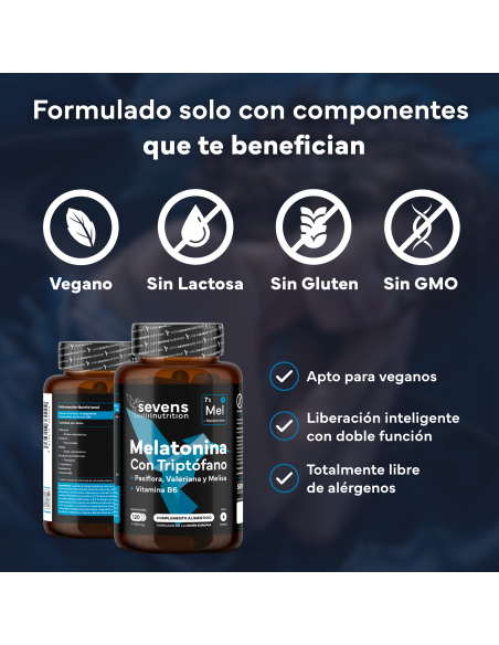 Sevens Nutrition Melatonina 120 comprimidos