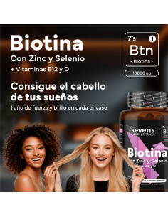 Sevens Nutrition Biotina 365 comprimidos 2