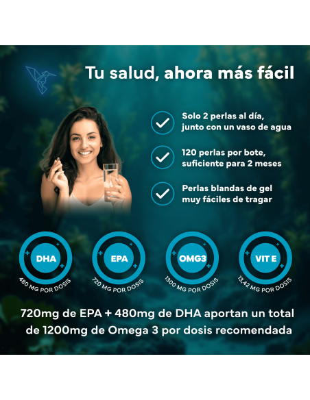 Sevens Nutrition Omega 3 Con Aceite de Pescado 120 perlas