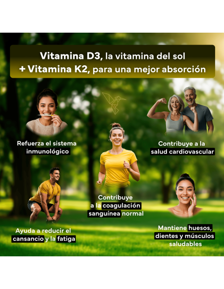 Sevens Nutrition Vitamina D3 K2 180 perlas