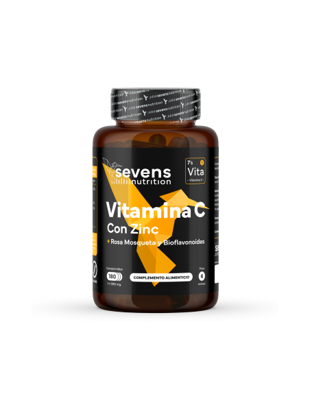 Sevens Nutrition Vitamina C con Zinc 180 comprimidos