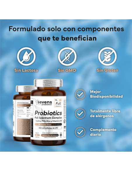 Sevens Nutrition Probióticos Global 60 cápsulas