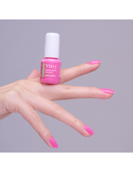 Vitry Be Green Rose Baiser Esmalte para Uñas Brillantes con Fórmula Vegana