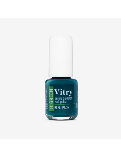 Vitry Be Green Bleu Paon Esmalte para Uñas Brillantes con Fórmula Vegana