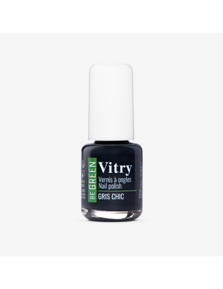 Vitry Be Green Gris Chic Esmalte para Uñas Brillantes con Fórmula Vegana