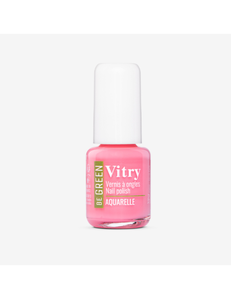 Vitry Be Green Aquarelle Esmalte para Uñas Brillantes con Fórmula Vegana