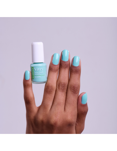 Vitry Be Green Celadon Esmalte para Uñas Brillantes con Fórmula Vegana