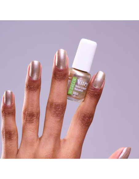 Vitry Be Green Gold Esmalte para Uñas Brillantes con Fórmula Vegana