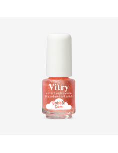 Vitry Esmalte de Uñas Infantil Bubble Gum Hidrosoluble Cuidado Delicado y Divertido