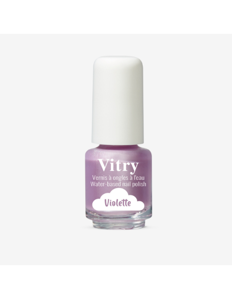 Vitry Esmalte de Uñas Infantil Violette Hidrosoluble Cuidado Delicado y Divertido