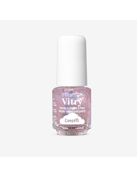 Vitry Esmalte de Uñas Infantil Confetti Hidrosoluble Cuidado Delicado y Divertido