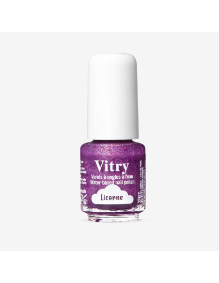 Vitry Esmalte de Uñas Infantil Licorne Hidrosoluble Cuidado Delicado y Divertido