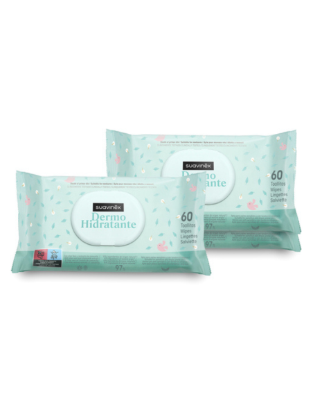 Suavinex Toallitas Dermohidratantes con Aloe Vera y Camomila Pack 60x3