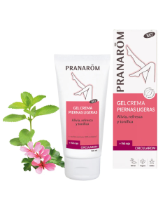 Pranarom Circularom Gel Crema Piernas Ligeras con Aceite de Menta Piperita