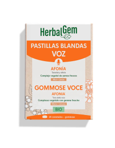 Pranarom HerbalGem Pastillas Blandas Bio para el Confort de la Garganta y el Alivio de las Vías Altas