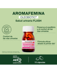 Pranarom Oleobiotic Aromafemina Salud Urinaria con Aceites Esenciales para el Confort de las Vías Urinarias 2