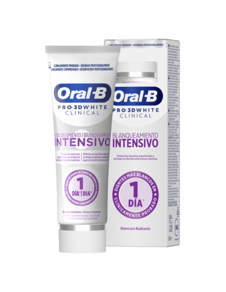 Oral-B 3D White Blancura Radiante Pasta de Dientes con Tecnología de Eliminación de Manchas