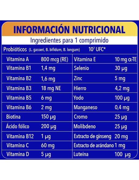 Bion 3 Energy 50+ 120 comprimidos
