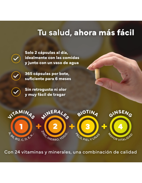 Sevens Nutrition Multivitaminas 365 cápsulas