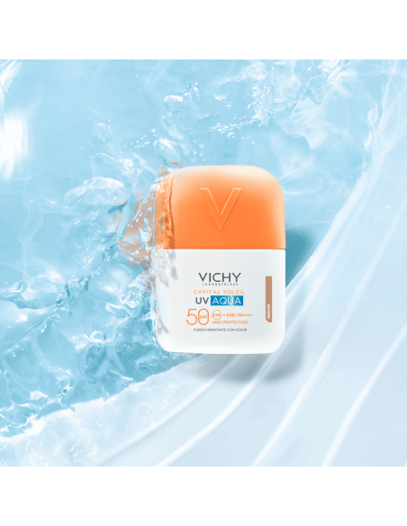Vichy Capital Soleil Uv AQUA Fluido Hidratante Color Medium SPF50 50 ml
