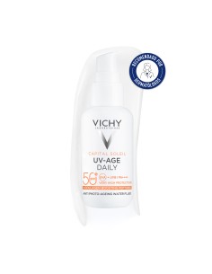 Vichy Capital Soleil UV-AGE Water Fluid Antifotoenvejecimiento SPF50+ 40 ml
