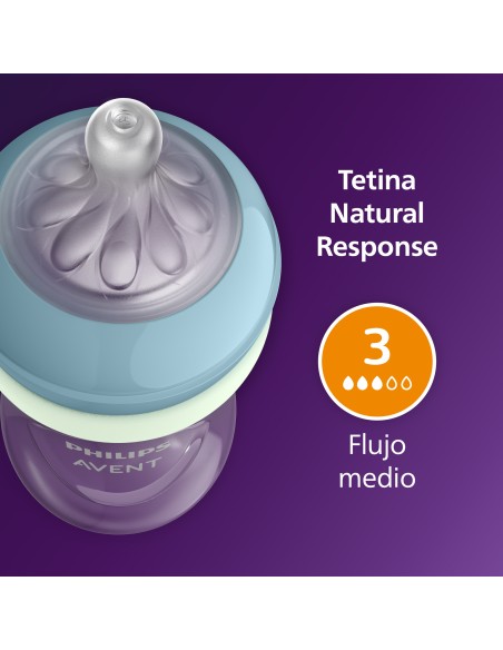 Avent Biberón Natural Response Nocturno 260 ml
