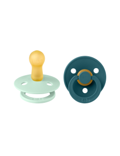 BIBS Colour Tetina Redonda Latex Nordicmint Forestlake Talla 2