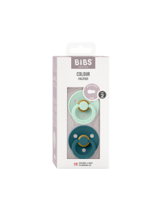 BIBS Colour Tetina Redonda Latex Nordicmint Forestlake Talla 2 2