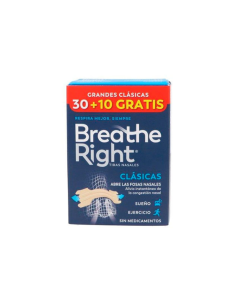 Breathe Right Tira Nasal Grande 30 + 10 unidades