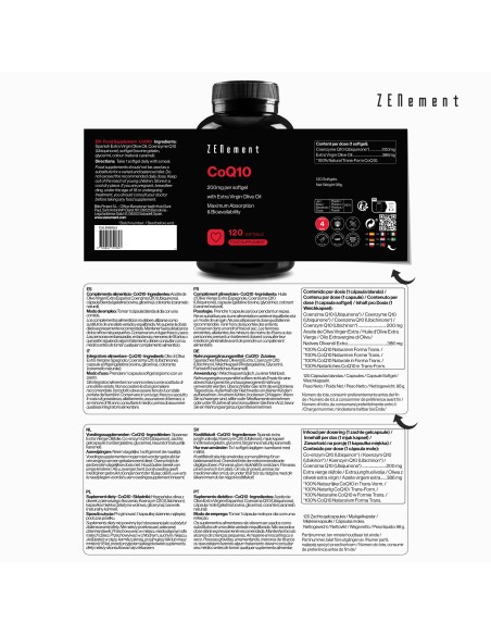 Zenement CoQ10 120 cápsulas