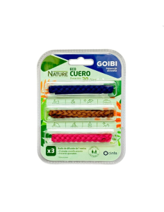 GOIBI Pulsera Citron Eco Cuero Trenz 3 unidades