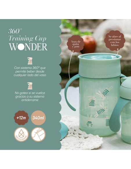 Suavinex Vaso Aprendizaje 360º Wonderland +12M