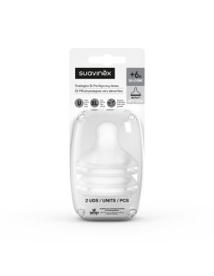 Suavinex Tetina Flujo Medio Silicona +6M 2 unidades 2