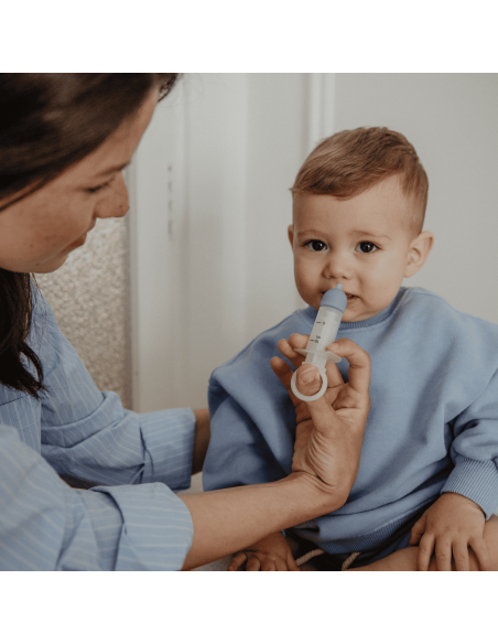 Suavinex Jeringuilla de Lavado Nasal con Boquilla de Silicona +4 Meses