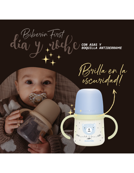 Biberon Suavinex Entrena Asas Silic +6m 150ml