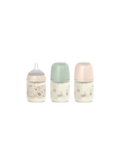 Suavinex Biberón Boca ancha Tetina 3 Posiciones Cristal 120 ml