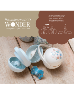 Suavinex Portachupete Duo Wonderland +0M 2