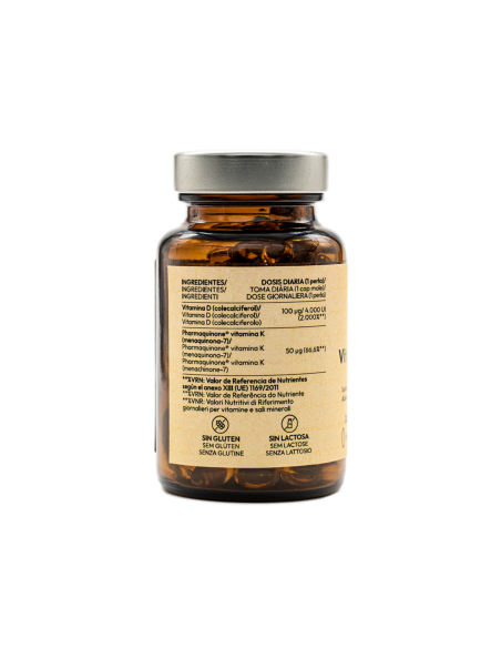 Kiroot Vitamina D3 + K2 120 perlas